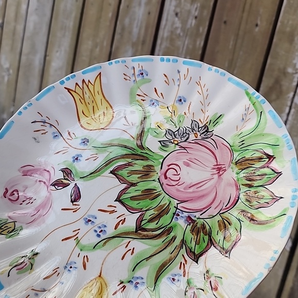 Vintage Blue Ridge Southern Potteries handpainted Nova Rose dinner plates - Picture 11 of 12
